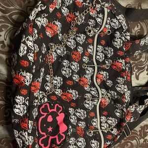 Rolling Stones/skull head with Red and White bag
